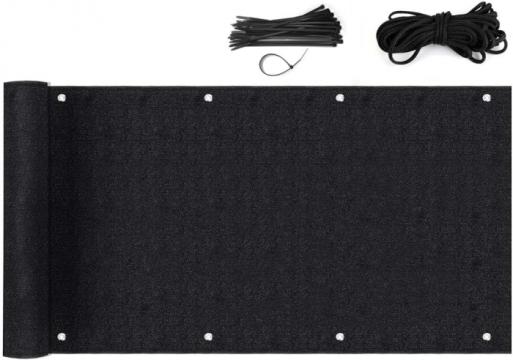 Plasa neagra de confidentialitate pentru gard, balcon terasa de la Molifag Srl