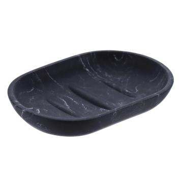 Sapuniera ceramica oval - negru