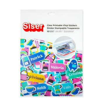 Vinil printabil transparent Siser A4 - sticker clear inkjet