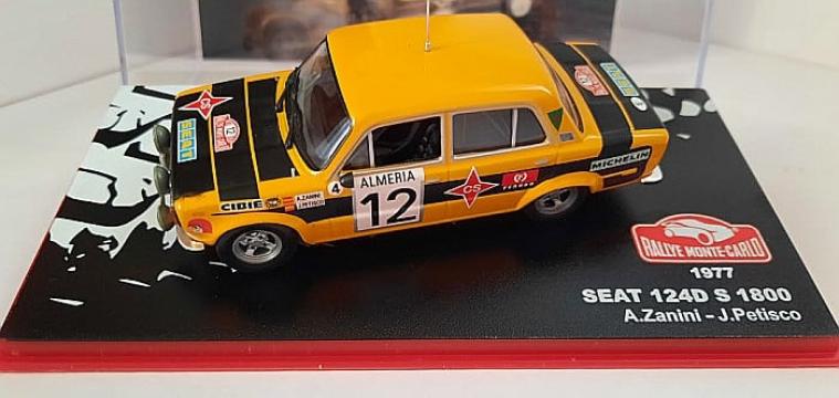 Macheta Seat 124D S1800 raliu Monte Carlo 1977, 1:43