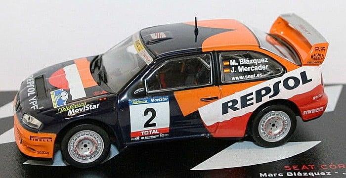Macheta Seat Cordoba WRC Raliu RAC Navarra 2001, 1:43