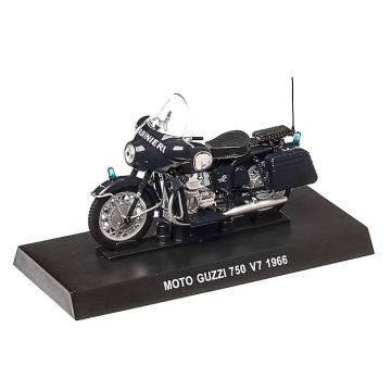 Macheta motocicleta Guzzi 750 V7 carabinieri negra 1966 de la Hobbyplanet Romania