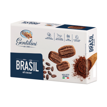 Biscuiti Brasil cu cacao 250g - de la Gentilini