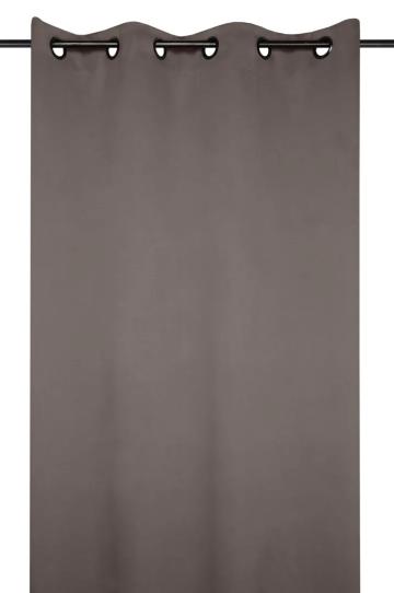 Draperie Notte 135X250 cm, culoare greige, 100% poliester de la URBANIX SRL