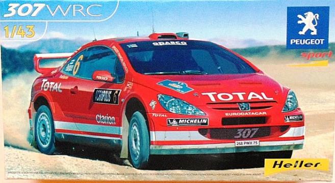 Macheta Peugeot 307 WRC 2004, 1:43, Heller