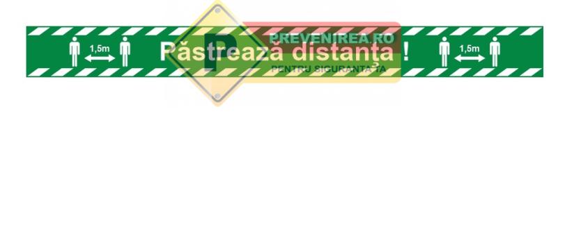 Banda de separare zone cu marcaje vizibile