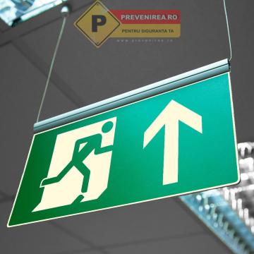 Panou suspendat pentru iesire si directii de evacuare
