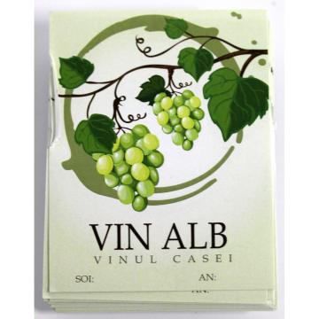 Etichete vin alb cu strugure colorat (48 bucati)