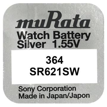 Baterie, Oxid de Argint, muRata 364 sr621sw, 1.55V, 1 buc de la Saralma Shop Srl