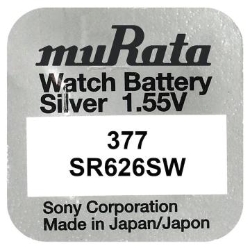 Baterie, Oxid de Argint, muRata 377 sr626sw, 1.55V, 1 buc de la Saralma Shop Srl