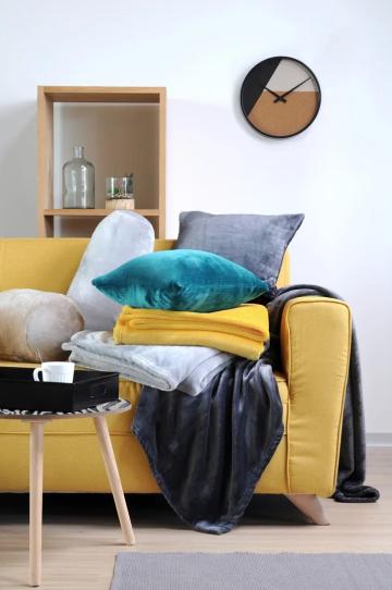 Patura Doudou 130X160 cm, culoare Caramiziu, 100% poliester