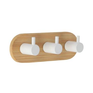 Carlig x3 bamboo - alb