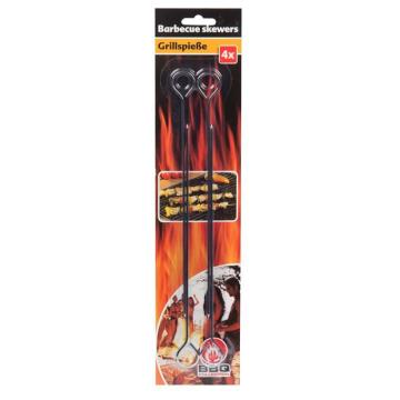 Frigarui metalice pentru gratar 24 cm 4buc.