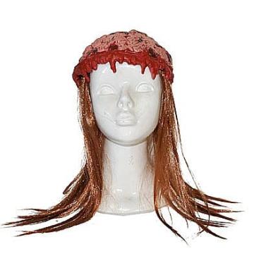 Peruca hidoasa creier, accesoriu horror Halloween de la Hobbyplanet Romania