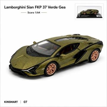 Macheta Lamborghini Sian FKP 37 Verde Gea, scara 1:64 de la Hobbyplanet Romania