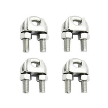 Bride-cleme inox de prindere cablu 8mm - set 4 buc.