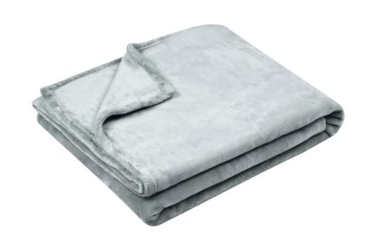 Patura Doudou 130X160 cm, culoare Gri perla, 100% poliester de la URBANIX SRL
