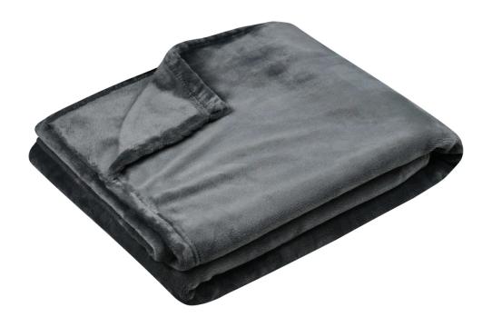 Patura Doudou 180X220 cm, culoare Antracit, 100% poliester de la URBANIX SRL