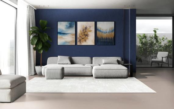 Covor living Milano 39940A Alb crem Moftx de la URBANIX SRL