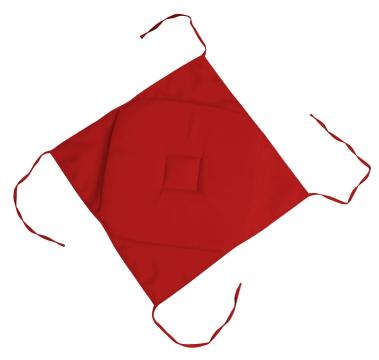 Perna de scaun Nelson 40X40 cm, culoare rosu, 100% poliester de la URBANIX SRL