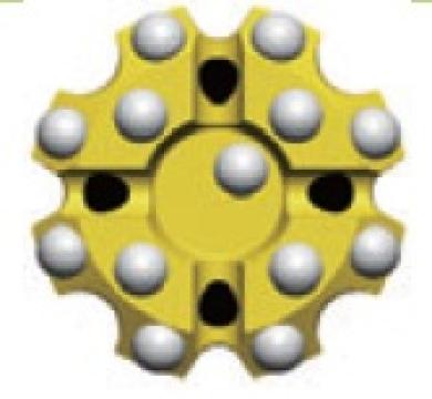 Sapa T51, D=102mm, butoni semi-balistici retrac, drop center de la Drill Rock Tools