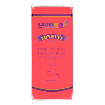 Fondant rosu coral, 1kg - Lumea de la Lumea Basmelor International Srl