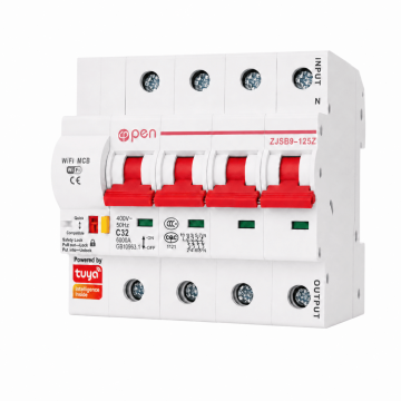 Siguranta automata inteligenta cu wifi, 4 poli (3P+N), 63A de la Solar Solution