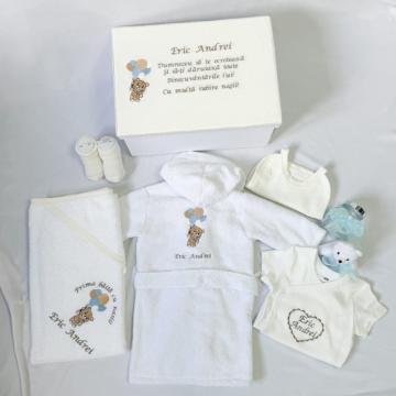Set Prima baita si cutie personalizata
