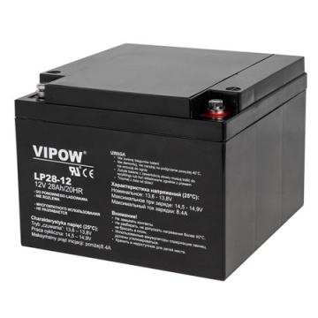 Acumulator staionar plumb acid Vipow 12V, 28Ah