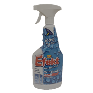 Solutie curatare geamuri cu alcool Efekt 750 ml de la Loredo Srl