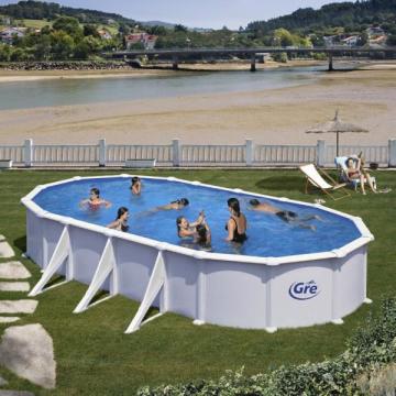 Set piscina prefabricata Atlantis ovala cu pereti metalici de la Comfort Garden Solutions Srl