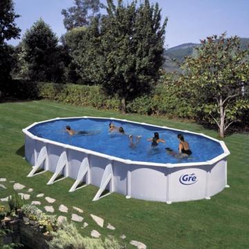 Set piscina prefabricata Atlantis ovala cu pereti metalici de la Comfort Garden Solutions Srl